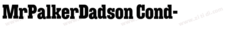 MrPalkerDadson Cond字体转换